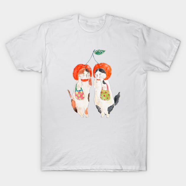 Sakuranbo Madam Nyanco T-Shirt by TOCOROCOMUGI